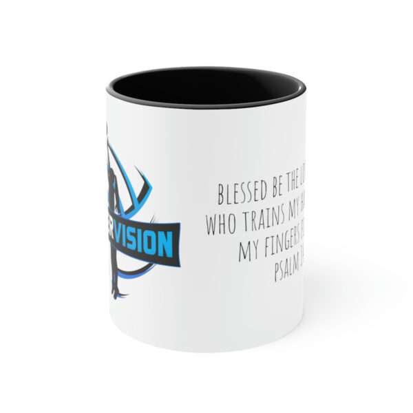 SV - Psalm 144:1 - Accent Coffee Mug, 11oz - Image 5