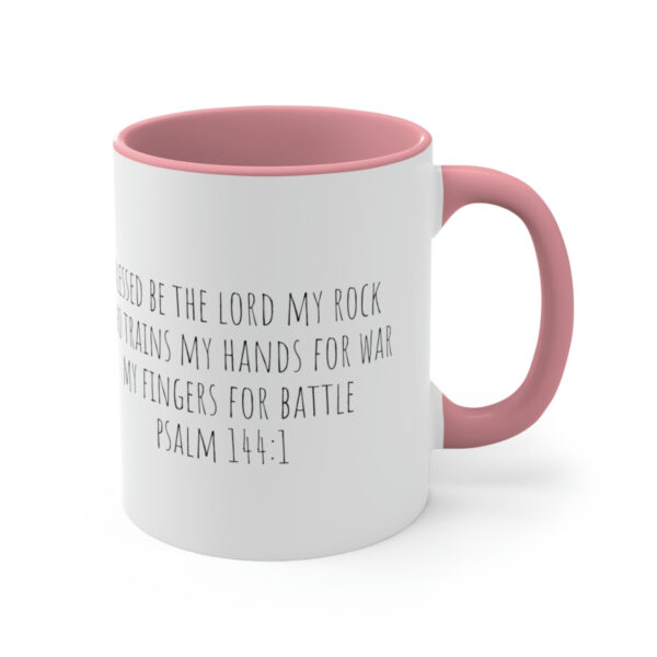 SV - Psalm 144:1 - Accent Coffee Mug, 11oz - Image 3