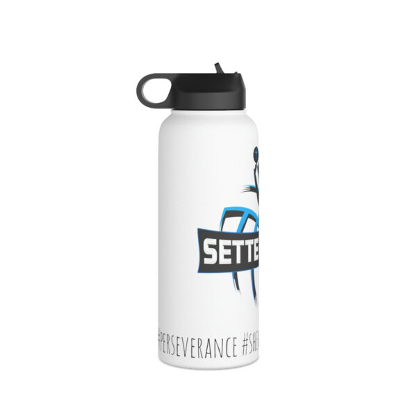 SV - White Stainless Steel Water Bottle, Standard Lid - Image 3