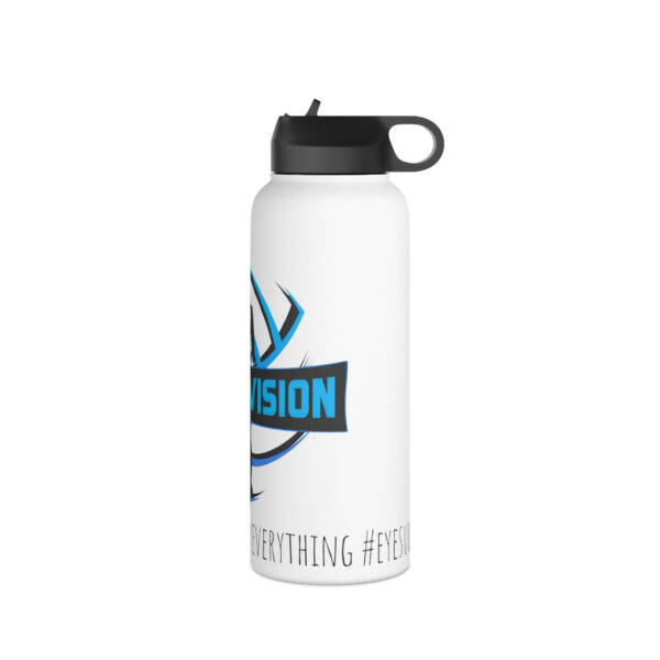 SV - White Stainless Steel Water Bottle, Standard Lid - Image 4