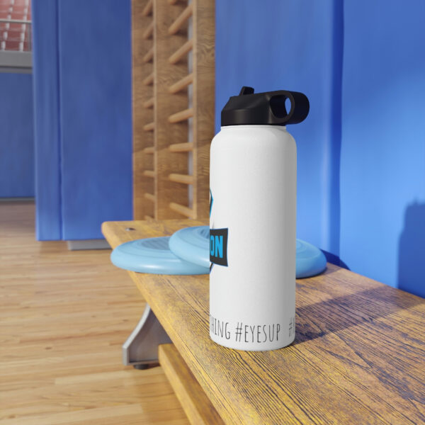 SV - White Stainless Steel Water Bottle, Standard Lid - Image 7