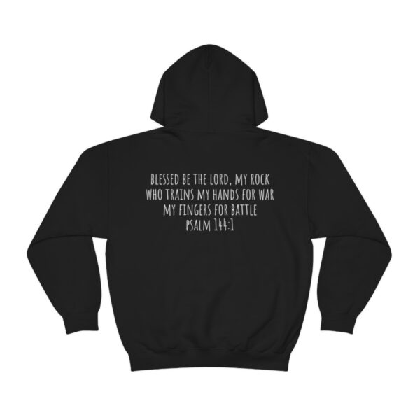 SV - Psalm 144:1 - Unisex Heavy Blend™ Hooded Sweatshirt - Image 2