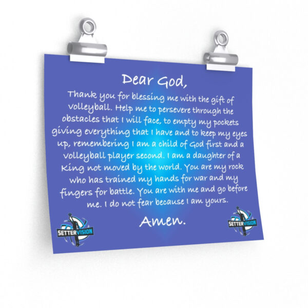 SV Prayer Poster - Premium Matte horizontal posters